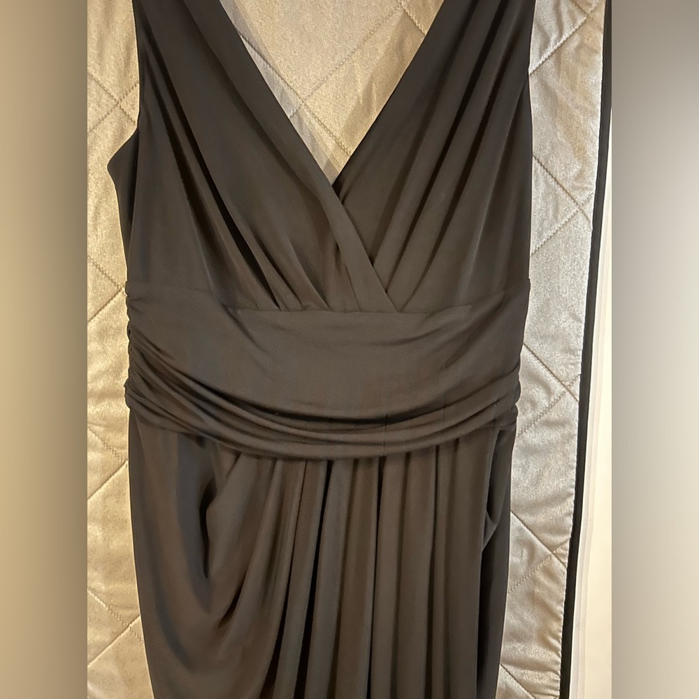 MAGGIE LONDON Black Cocktail Dress, Size 10.